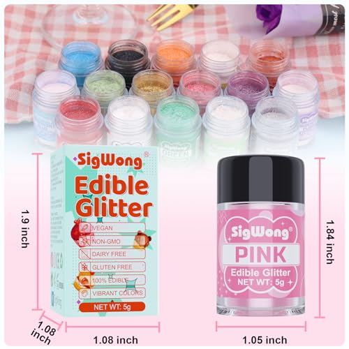 Pink Edible Glitter