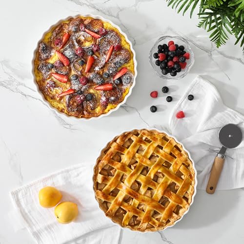 Porcelain Pie Pan Quiche Baking Dish (2 Count)