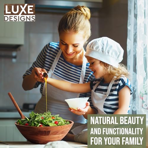 Wooden Salad Bowl Set