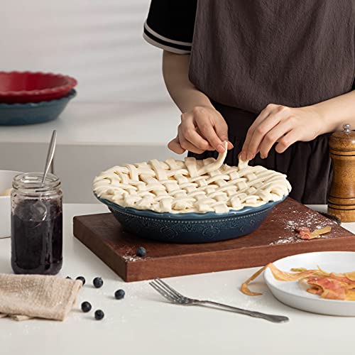 Pie Pan 9 Inch Ceramic Pie Dish (2 Count)