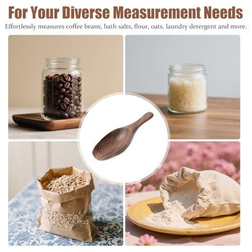 Black Walnut Coffee Scoop for Ground Coffee