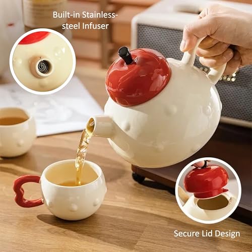 Apple themed Modern Tea Set