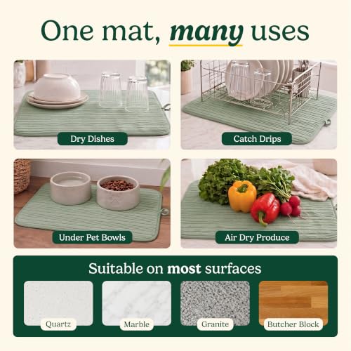 Cuisinart Dish Drying Mat for Kitchen Counter (2 Count)