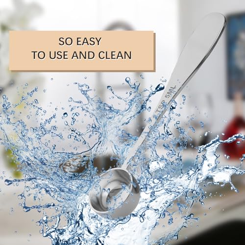 2PCS 1/2TSP(2.5ML) Measuring Spoon, 18/8(304) Stainless Steel Tablespoon