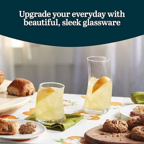 Swerve Drinking Glasses Set of 16