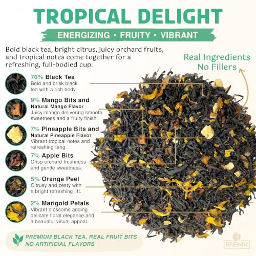 Tropical Delight Fruity Loose Tea (3.53 Ounce)