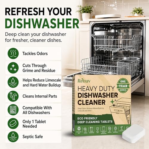 Heavy Duty Dishwasher Cleaner & Deodorizer (12 Count)