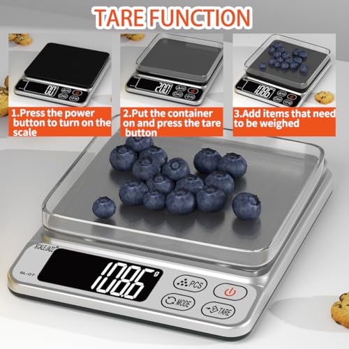 Mini Scale 6.6lb Scale for Grams (7 Count)