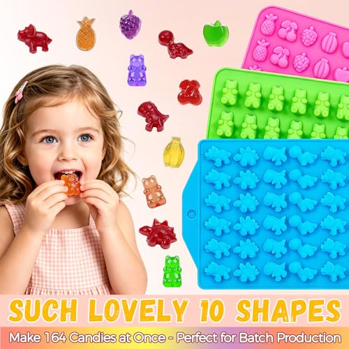 Gummy Candy Chocolate Molds (3 Count)