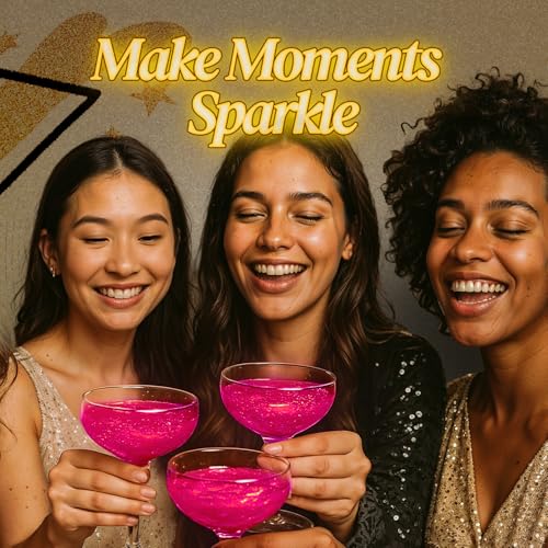 Pink Edible Glitter for Drinks 15g