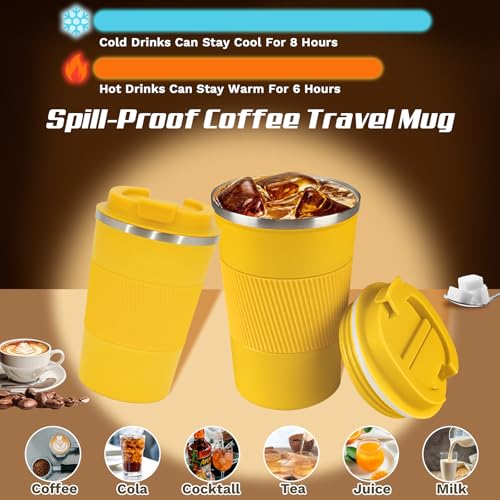 Vacuum Insulated Stainless Steel Travel Coffee Mug