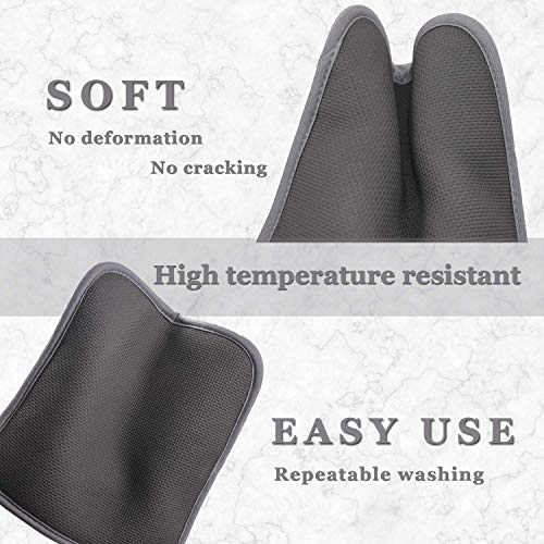2Pcs Cotton and Neoprene Oven Pads Pot Holders with Pocket 8"x8.5" Dual (2 Count)