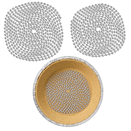 2 Pcs Pie Weights Baking Beads Stainless Steel Chain (2 Count)