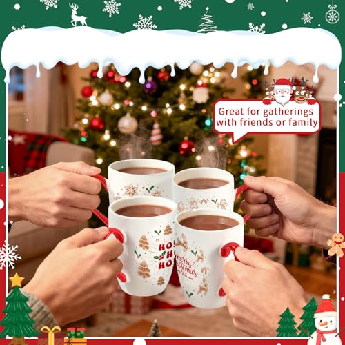Classic Christmas Coffee Mug Set of 4 (4 Count)