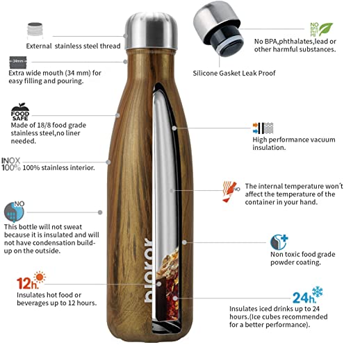 17 oz Small Insulated Water Bottle