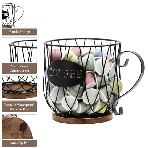 Rustic Metal K Cup Coffee Pod Holder