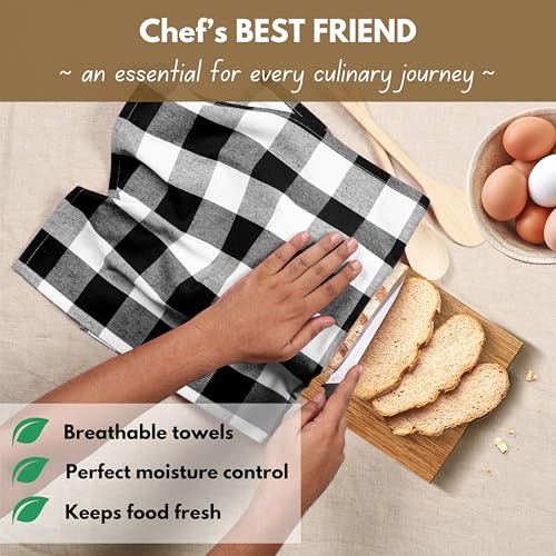 6 Pack Kitchen Towel with Hanging Loop 16x26 inches (6 Count)