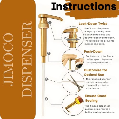 Jimoco® Syrup Pump Dispenser + Torani® Pumpkin pie Syrup (25.4 Fl Oz)