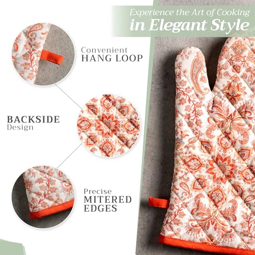 100% Cotton Oven Mitt & Pot Holder Set (2 Count)