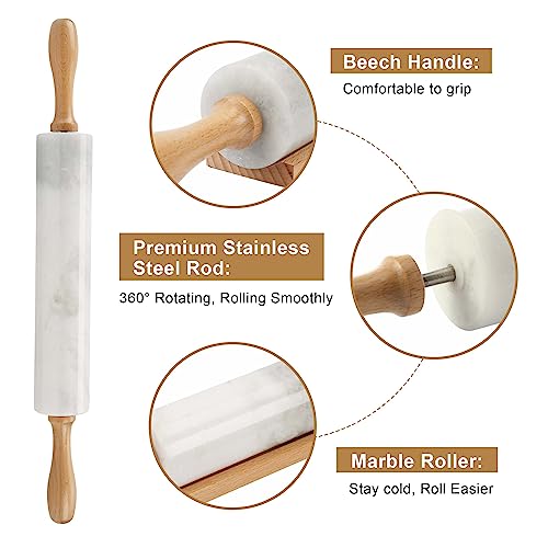 African Natural Marble Rolling Pin