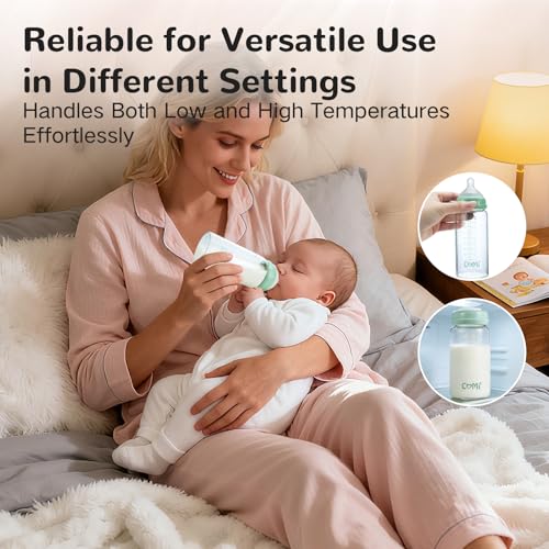 Wide Neck Glass Breastmilk Collection n Storage Bottle (2 Count)