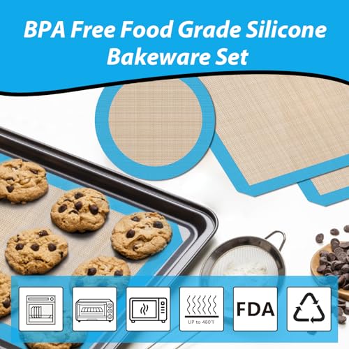3 Pack Silicone Baking Mats (3 Count)