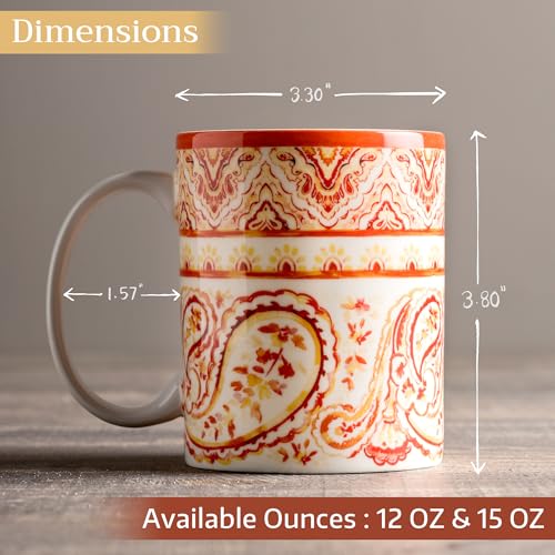 Coffee Mug with Handles Tea Cups (2 Count)