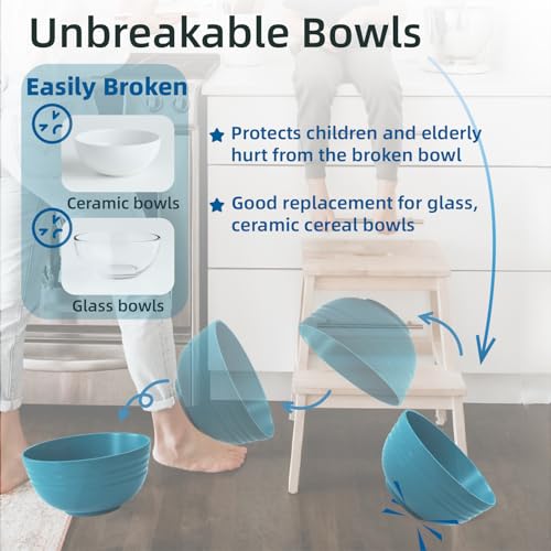 Set of 6】 Unbreakable Soup Bowls