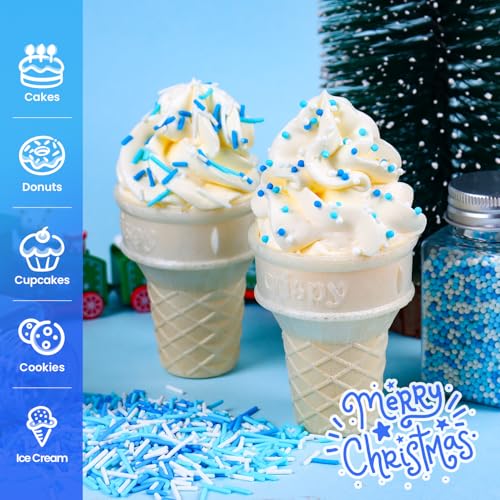 Winter Sprinkles for Cookie Decorating (4.2 Ounce)