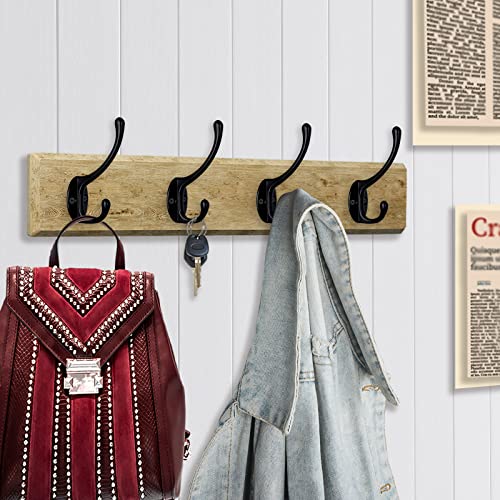 30 Pack Heavy Duty Utility Black Dual Coat Hooks for Coat (30 Count)