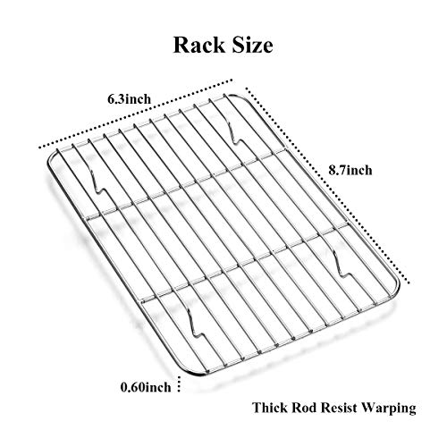 Baking Sheet with Rack Set [2 Sheets + 2 Racks]