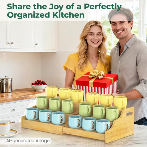 Coffee Mug Cup Holder Rack for Cabinets Countertop