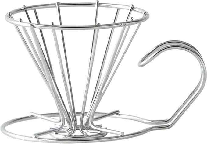 TOKYO MATCHA SELECTION - KOGU - Stainless wire coffee dripper - 3 size [Standard ship by SAL: NO tracking number & insurance] (S (1 cup))