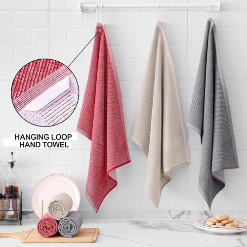 380 GSM Cotton Premium Kitchen Towels 6 Pack (6 Count)