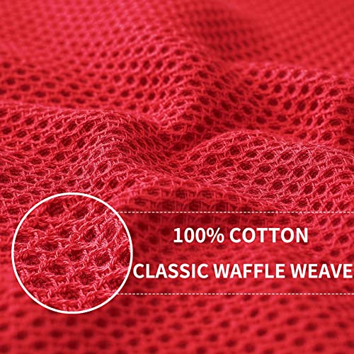 100% Cotton Waffle Weave Kitchen Dish Cloths 12 (12 Count)