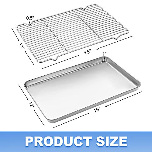Baking Sheet with Wire Rack Set