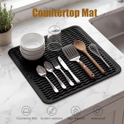 Silicone Dish Drying Mat for Multiple Usage