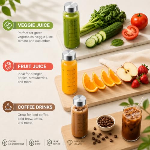 Clear Glass Bottles with Lids