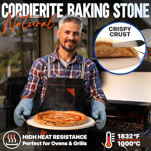 Pizza Stone Set for Oven and Grill (6 Count)