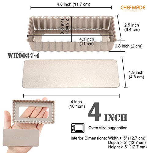 Mini Rectangle Tart Pan Set (4 Count)