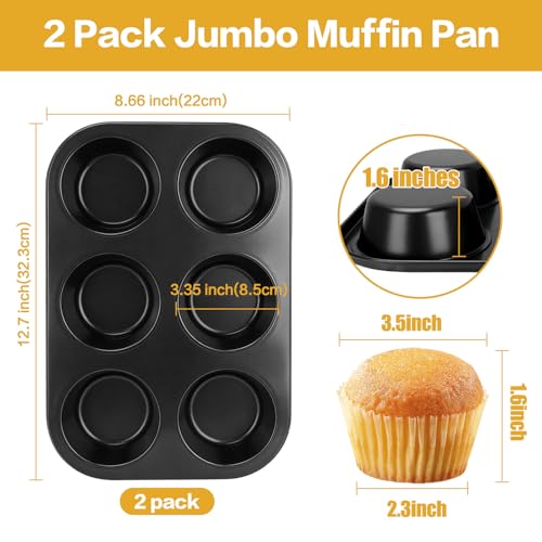 Jumbo Muffin Pan 6 Cup (2 Count)