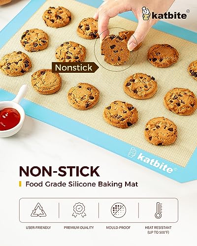 Silicone Baking Mat Set of 3 Light Blue