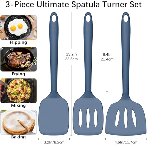 3 Pack Silicone Spatula Set (3 Count)