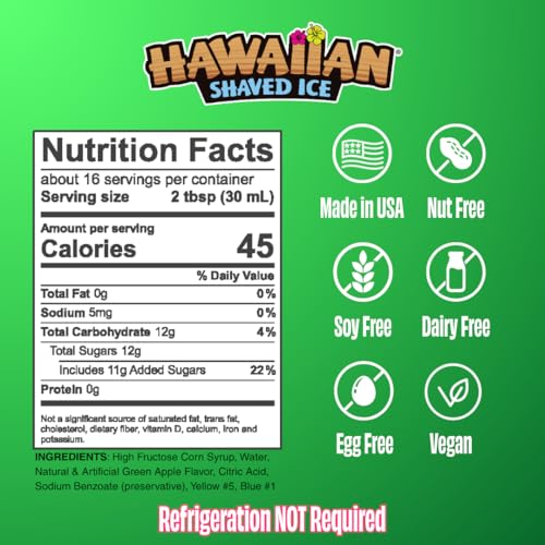 Green Apple Syrup (16 Fl Oz)