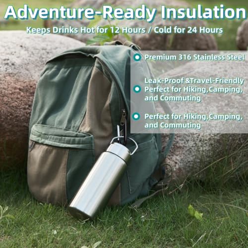 25oz Wide Mouth Vacuum Insulated Water Bottle with Tea Infuser