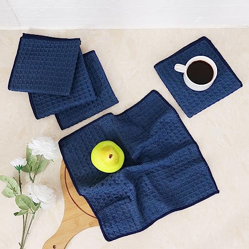 Microfiber Waffle Weave Kitchen Dish Cloths (6 Count)