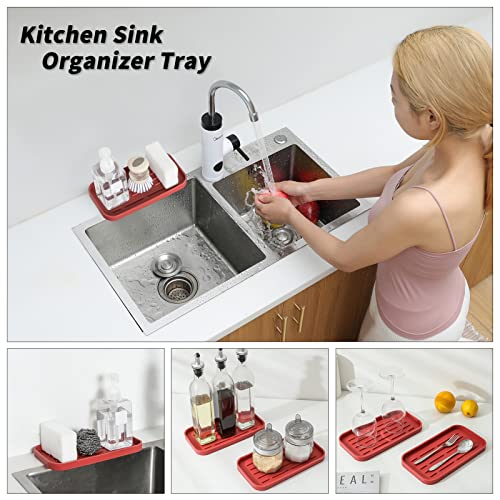 Silicone Kitchen Sink Organizer Tray for Multiple Usage