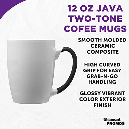 Java Two Tone Coffee Mugs 12 oz. Set of 10 (10 Count)