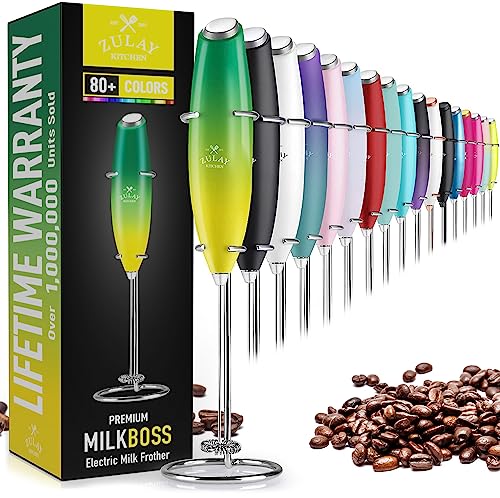 Zulay Powerful Milk Frother for Coffee with Upgraded Titanium Motor