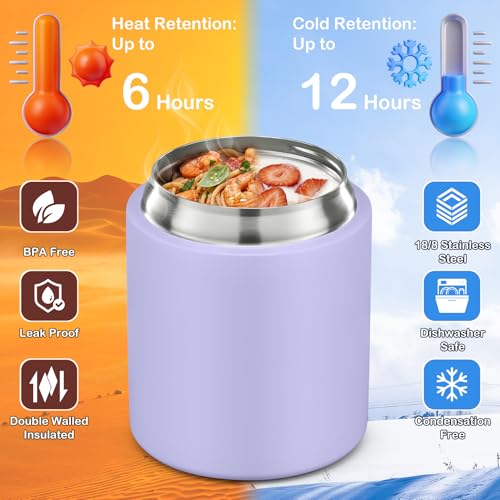20oz Soup Thermo for Hot Food with a Snack Box Container